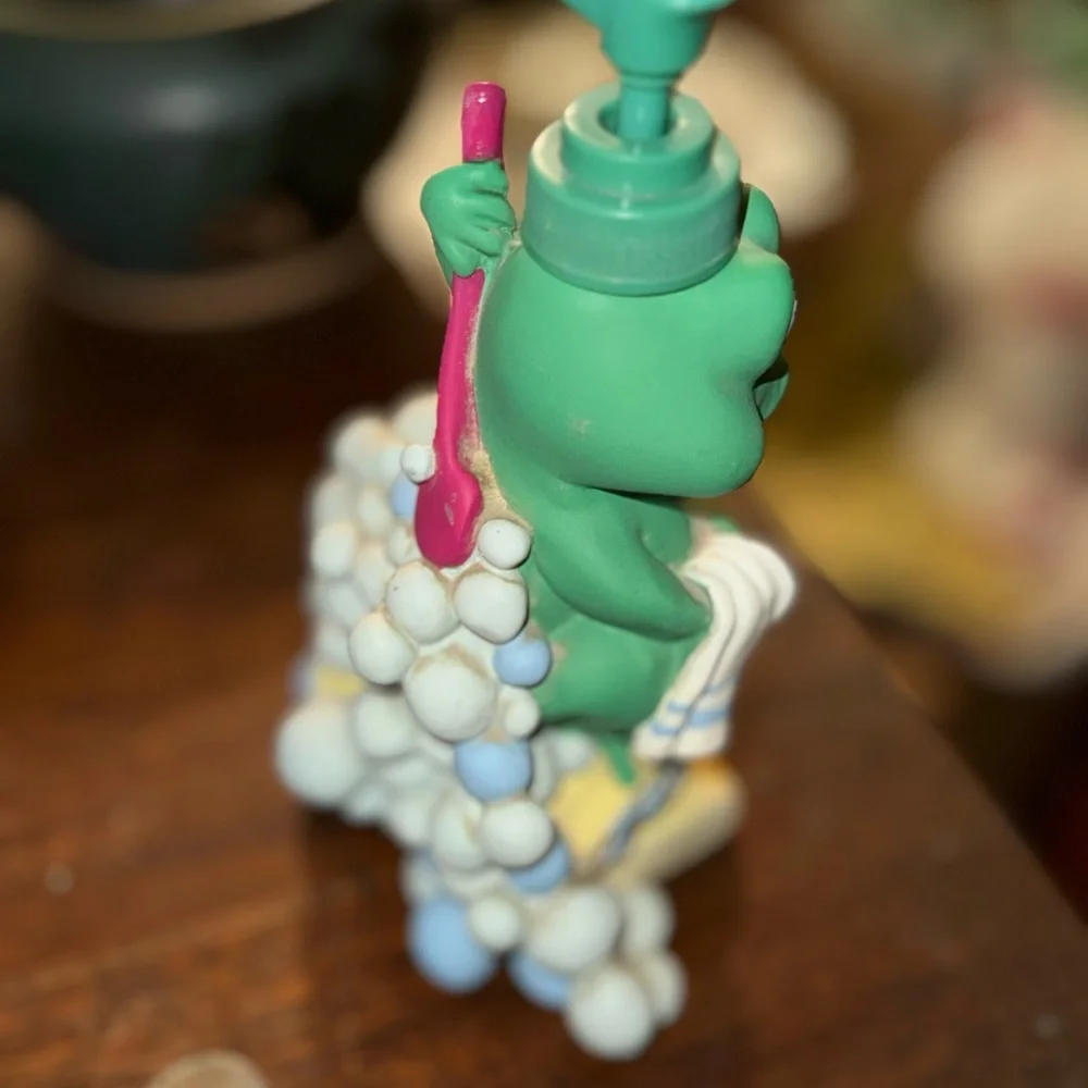 Cute Green Frog Bathroom Soap Dispenser